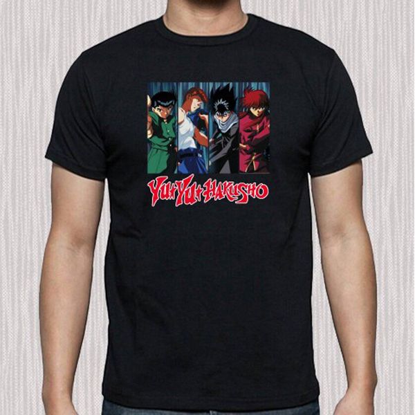 

2020 summer t shirt new yu yu hakusho anime cartoon tv series men's black t-shirt size s to 3xl t shirt sport hooded sweatshirt hoodie