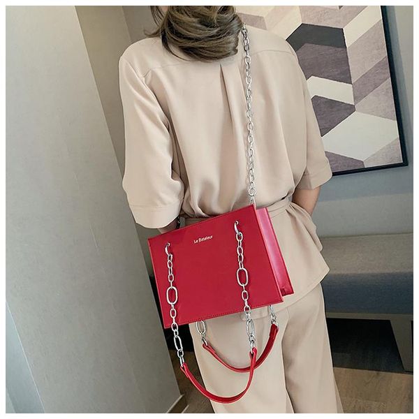 

women messenger bags leather casual chain handbags female designer vintage big size tote shoulder bag bolsos x1-24