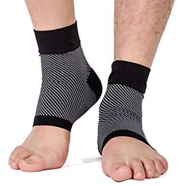 

foot plantar fasciitis arch support compression socks ankle heel brace copper leg support stretch compression, Black