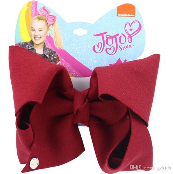 

jojo siwa hair bow cute hair bow for baby toddlers girls children's hair ornament new space layer high elastic fabric headdress, Slivery;white