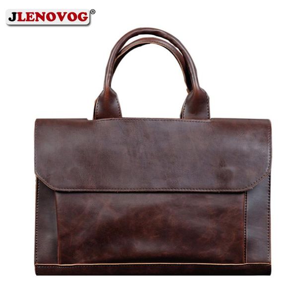 

портфель для мужчин crazy horse кожа ноутбука сумки бизнес офис мужчин сумка посыльного кожи сумки