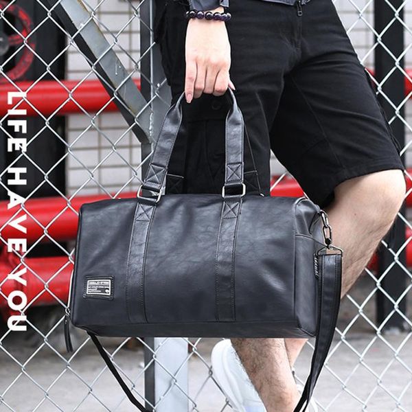 

duffel bags long short trips hand luggage bag leisure travel men women crossbody shoulder duffle handbags
