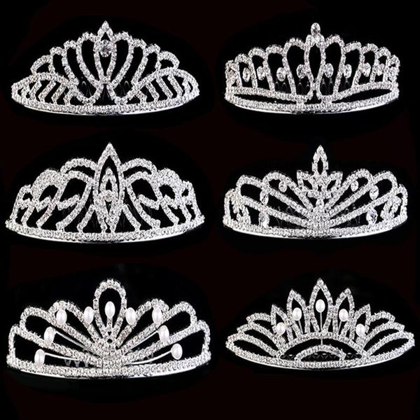 

hair clips & barrettes tiaras and crowns hairbands fashion jewelry wedding accessories for women princess girl birthday party small ma03, Golden;silver