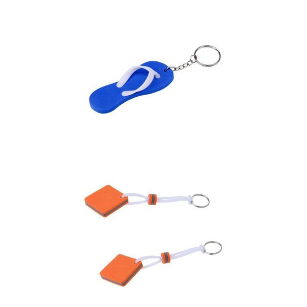 

3шт yachting лодочный floating key chain key ring-квадратной формы + вьетнамки