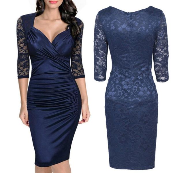 

spring v-neck lacy floral women party dress elegant rufflr a-line dress high waist slim mid sleeves vestidos fashion 2021, Black;gray