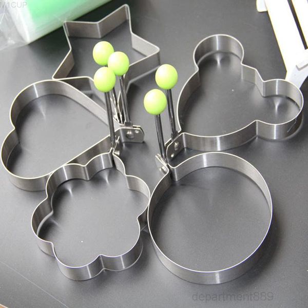

stainless steel fried star heart shaper pancake mould creative flower frying egg mold kitchen cooking baking tool owd2731