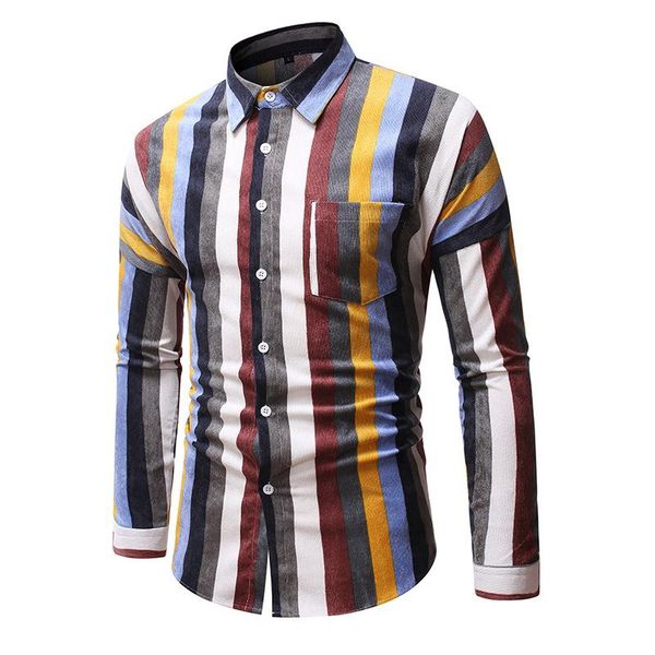 

new fashion casual button down lapel neck plaids checks flannel shirts men/women long sleeve striped cotton shirts blouse, White;black
