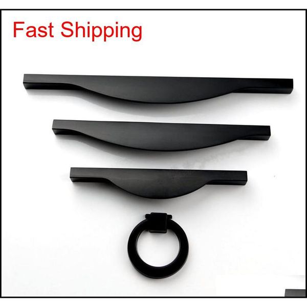 

96mm 128mm 160mm modern simple black furniture handles retro black kitchen cabinet drawer handles pulls qylwte bde_luck