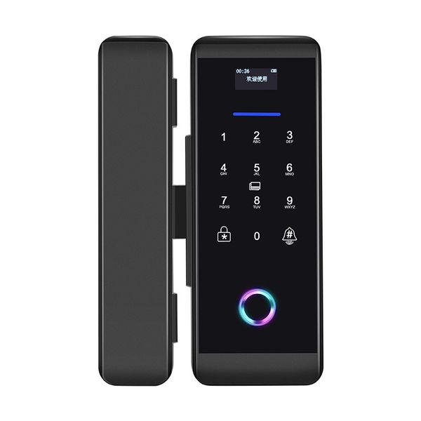 

glass door fingerprint lock office intelligent combination electronic lock remote control digital lock to brazil