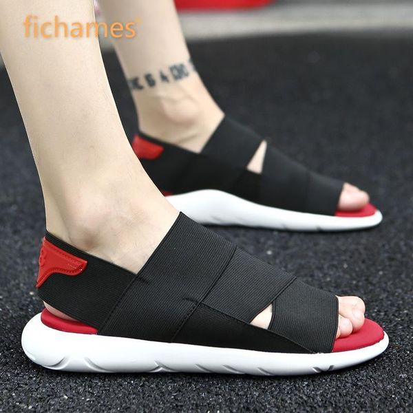 

new arrival summer men sandals outdoor non-slip breathable roman men casual shoes fashion beach sandals 7 colors y200702, Black