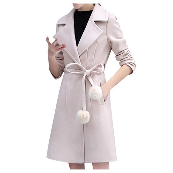 

chamsgend new women long trench coats leather coat 2020 new stylish autumn windbreaker coats winter outerwear 1028, Black