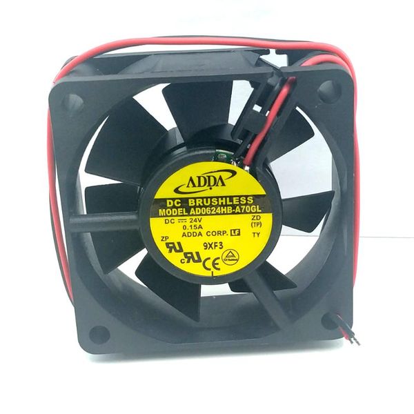 

fans & coolings adda ad0624-a70gl 60x60x25mm 6cm 2-wires dc 12v 0.15a server square axial cooling fan