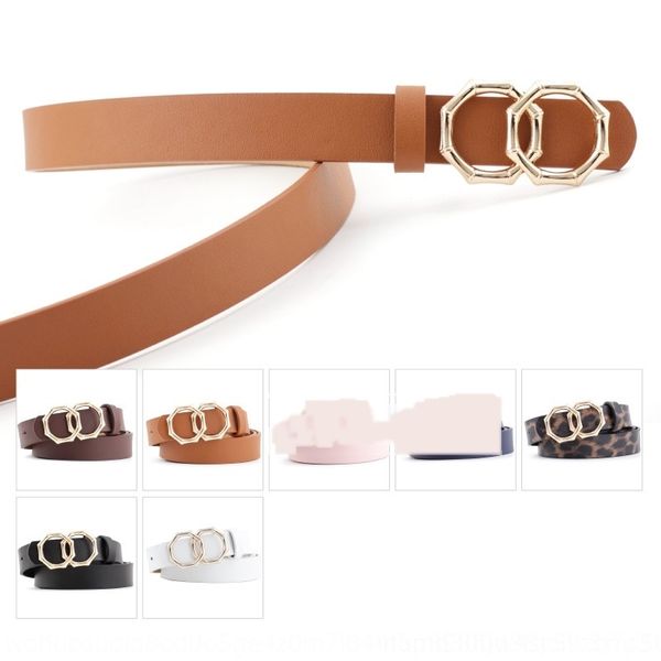 

fjos 2020 new lady's quality belt20121402dq belt casual fashion skinny leisure belt cowhide soft belts leather fas, Black;brown