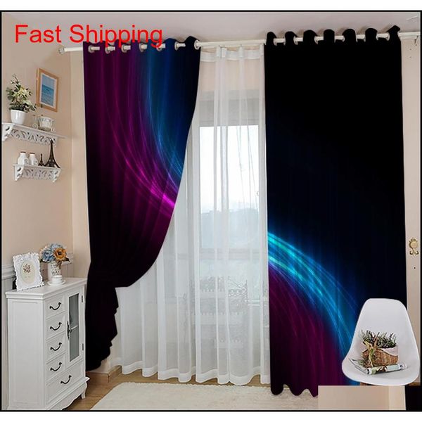 

custom curtains black blue purple color stripes 3d blackout curtains for living room bedding room drapes jllgtg trustbde