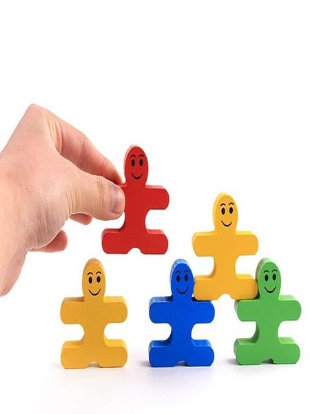 

детские детский творческий деревянные игрушки баланс villain строительство головоломки блоки stacking монтессори обучающие jenga игра дети z