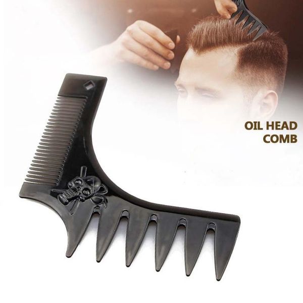 

men beard styling shaping template fashion shaper stencil comb barber tool symmetry line up trimming guide q sqcrij, Silver
