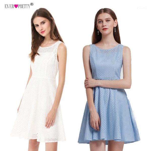 

short party dress for graduation ever pretty as05504 2018 new fashion round neck sleeveless simple homecoming dresses above knee1, White;black