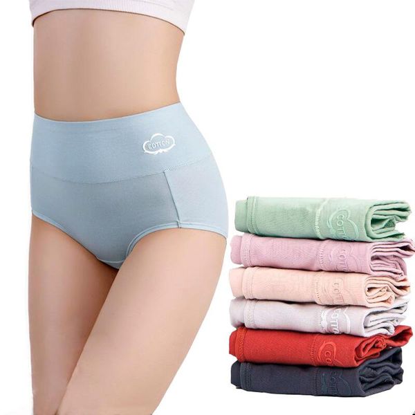 

4pcs/lot graphite antibacterial female underwear cotton high waist ladies cotton briefs postpartum belly high waist women panty, Black;pink