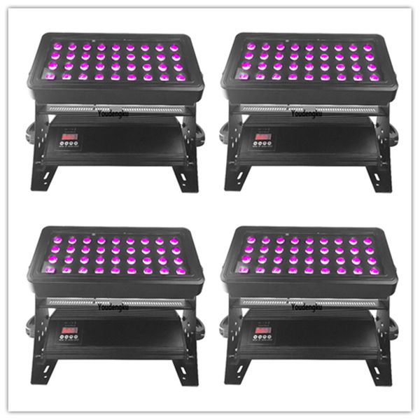 4 шт. Ночной клуб Оформление стены Водонепроницаемый DMX LED City Color 36x18W RGBWA UV 6in1 Открытый Светодиодные фонари Стиральная машина