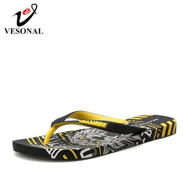 

2020 summer graffiti print slippers men shoes flip flops slipers male hip hop street beach slipers casual flip-flops1, Black