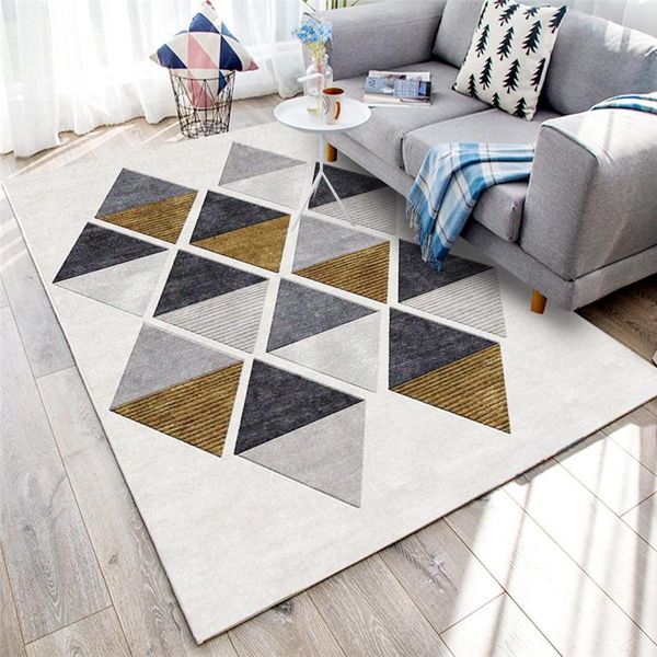 

nordic geometric rug modern simple soft shaggy carpet living room bedroom bed blanket bathroom kitchen floor mat kids carpet