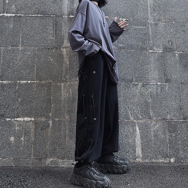 

women's pants & capris women clothes harajuku trousers spring loose causal korean high waist female autumn harem punk rock calÃ§as mulhe, Black;white