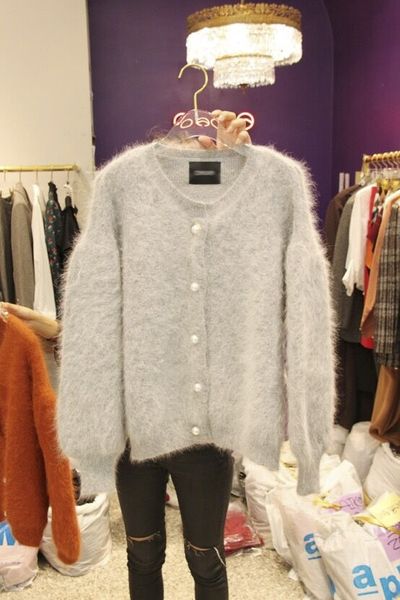 

sgskr thickened new style net red with autumn warm fur imitation mink autumn new style net red thickened sweater with coat warm fur imitatio, White;black