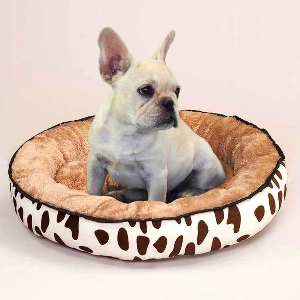

pet supplies round plush pet bed double sided dog accessories available thick soft warm mats dog cat cushion sleeping pad1