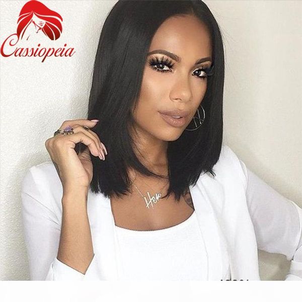 

natural hairline straight bob u part wig glueless virgin malaysian human hair upart wigs for black women 8a grade middle part, Black;brown
