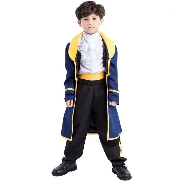 

kids boys costume child book week children's day school party prince cosplay fancy dress1, Black;red