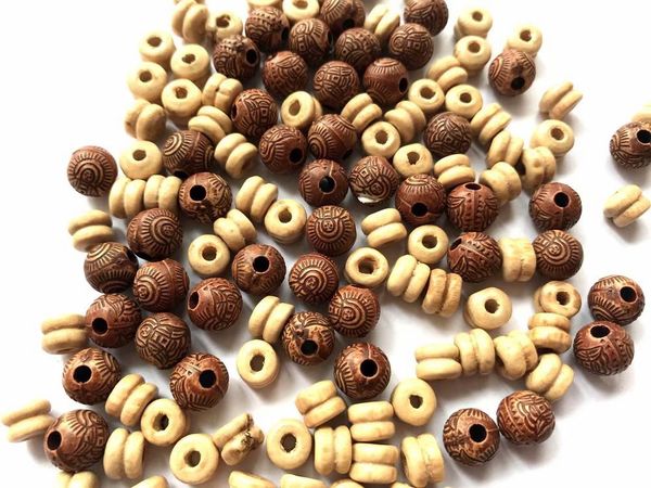 

100 pcs beads cool jewelry amulet totem, Black