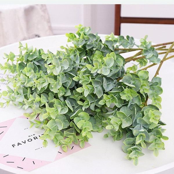 

small plastic eucalyptus grass greenery fake plants artificial flowers for home garden decoration artificial plants1