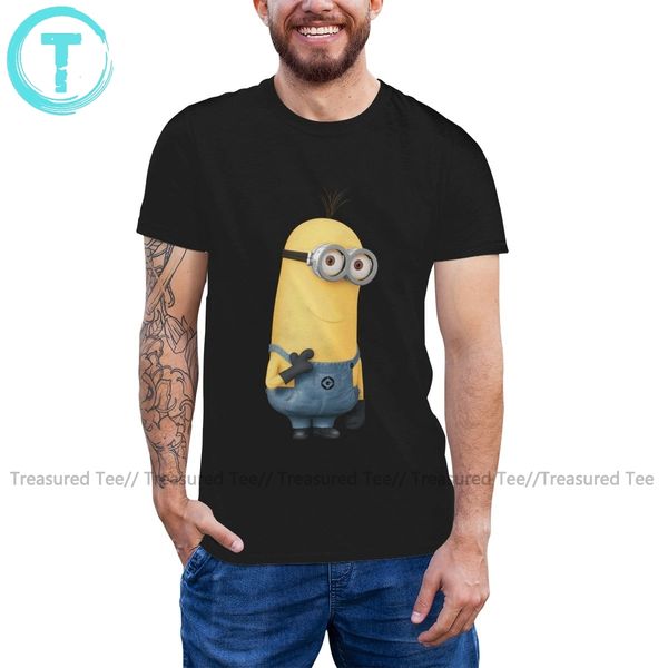 

миньоны презренного me minion kevin печатные 100 процентов хлопка с короткими рукавами балахона дизайнеров футболка толстовки