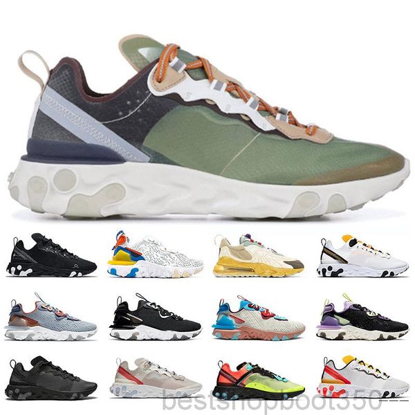 

2021 react vision element 55 87 undercover anthracite mens womens casual shoes black iridescent sneakers trainers sport 36-45pqcg# ff9q