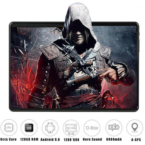 

tablet pc 6g+128gb tempered glass 2.5d 10 inch android 8.0 6gb ram 128gb rom 1280*800 ips 4g lte horn loud 10.11