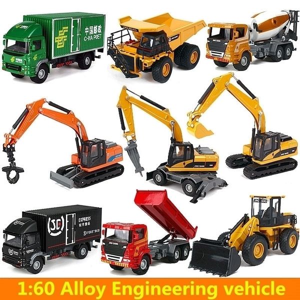 

alloy cars,1:60 alloy construction vehicles,collection truck model,diecast & toy vehicles,excavators, trucks toy car,wholesale y200109