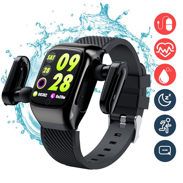 

cuca tws smart bluetooth headset two-in-one call bracelet heart rate step counter running sports watch blood pressure