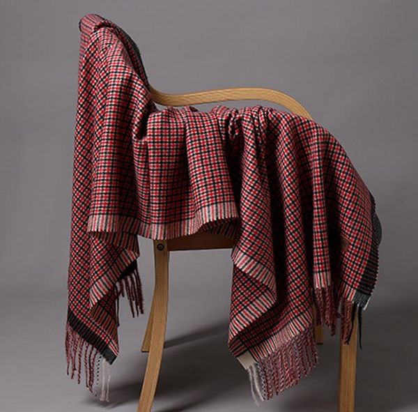 

winter scarf 2020 female male two side cashmere scarf tassels women men wrap shawl, Blue;gray