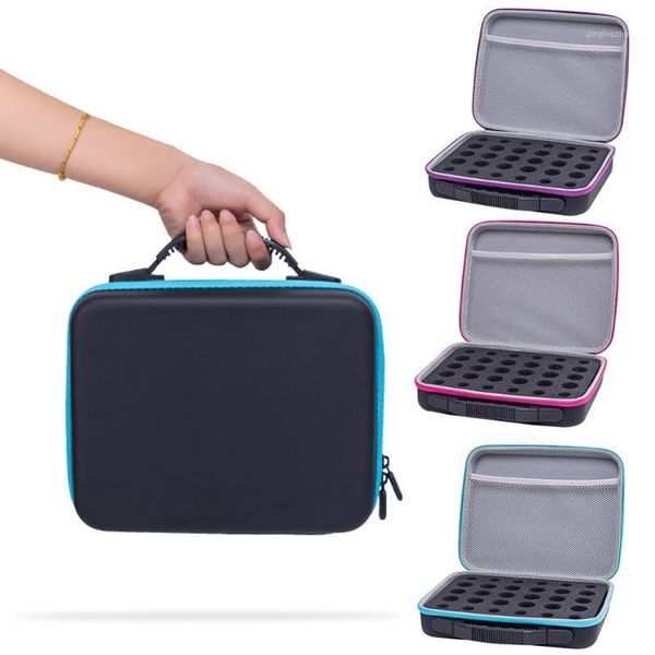 

30-grid storage bag essential case carrying holder portable nail polish organizer storage bag travel box with zipper #so1