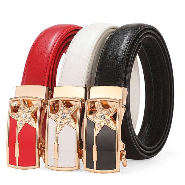 

leather warranty for three years leather belt for women, Black;brown