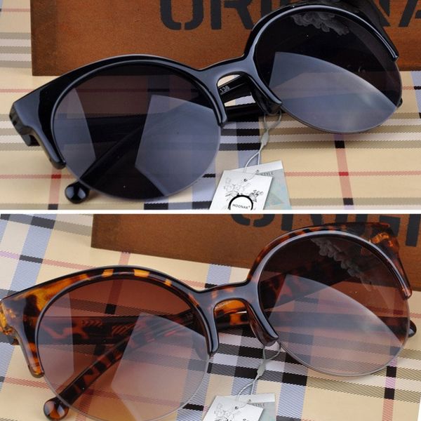 

eye round 1 vintage semi-rimless pc cat sunglasses eyeglasses for men women translucent glasses eyewear dropship