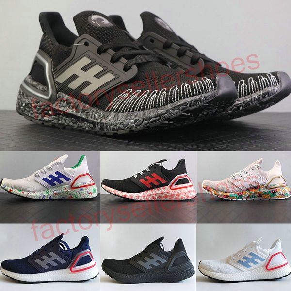 

2020 ultra boosts 6.0 men women running shoes ultra boost 6.0 primeknit runs white black sports sneaker 36-45