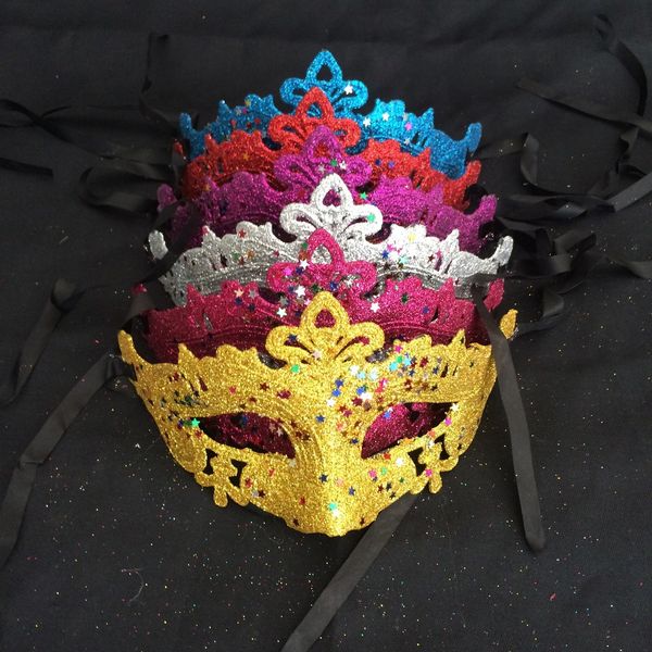 

glitter with gold party sparkle masquerade venetian mask mardi gras costumeruaq