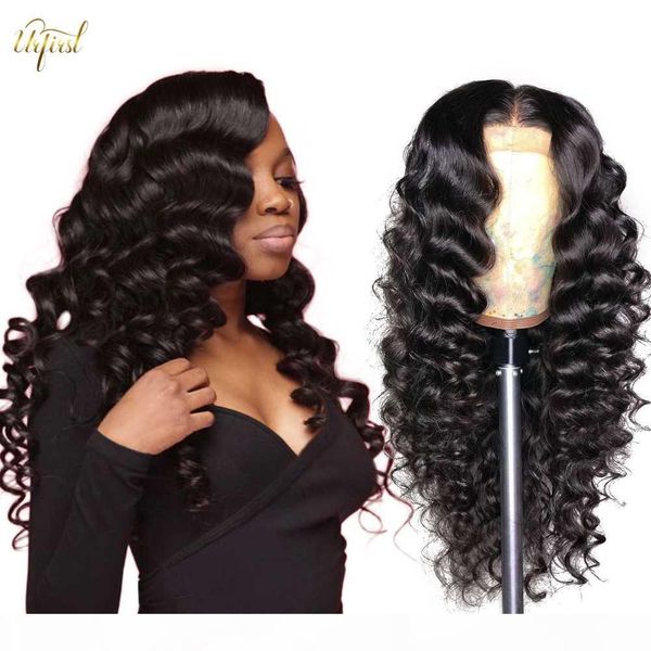 

brazilian loose deep wave wig 13x4 13x6 lace front human hair wigs for black women remy lace wig pre plucked human hair wigs, Black;brown