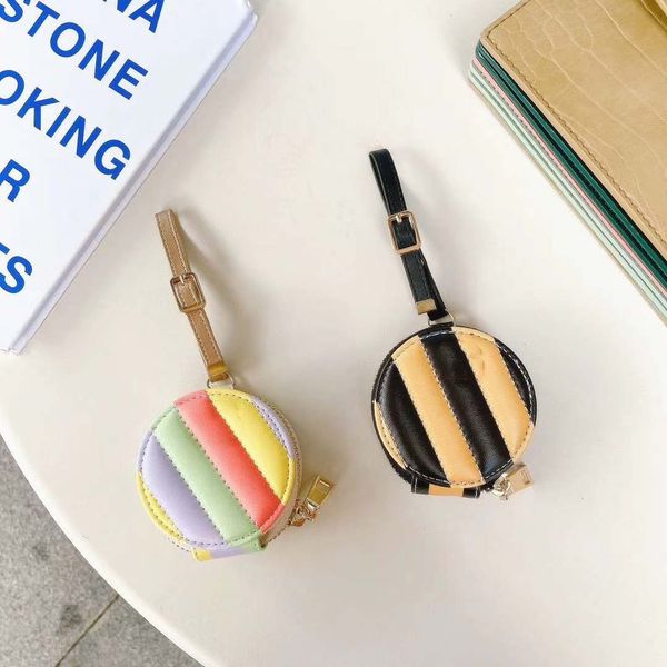 

designer earphone package for airpods black pink colorful airpods protective case with letters suitable 1/2/pro