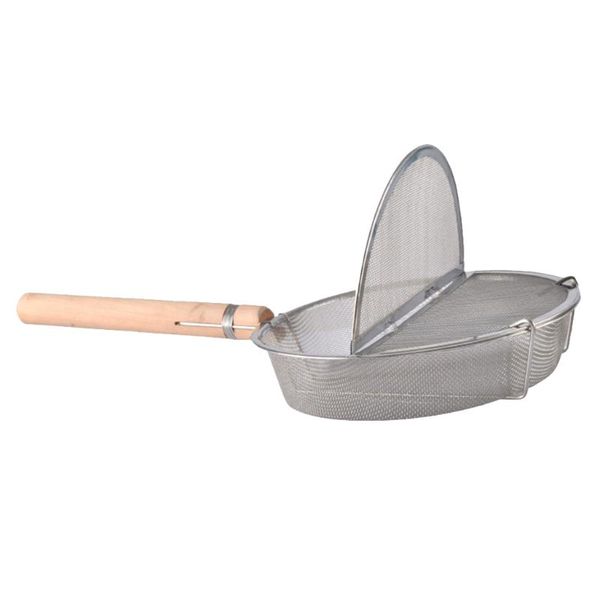 

нержавеющая сталь strainer фасоль выпечка сетки кофе ростеры с деревянной ручкой