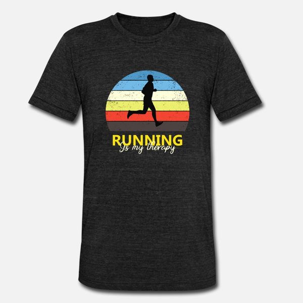 

running is my therapy vintage retro runner t-shirt designers graphic t shirt fun breathable design tracksuit hoodie sweatshirt