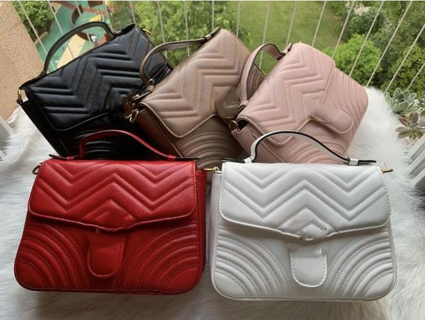 

designers luxurys luxurys shoulder bag the new quality designers women's high new handbags bag leather crossbody muaqi, Red;black