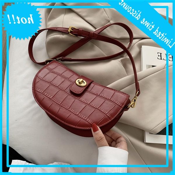 

autumn winter women's 2020 new fashion single shoulder saddle bag
