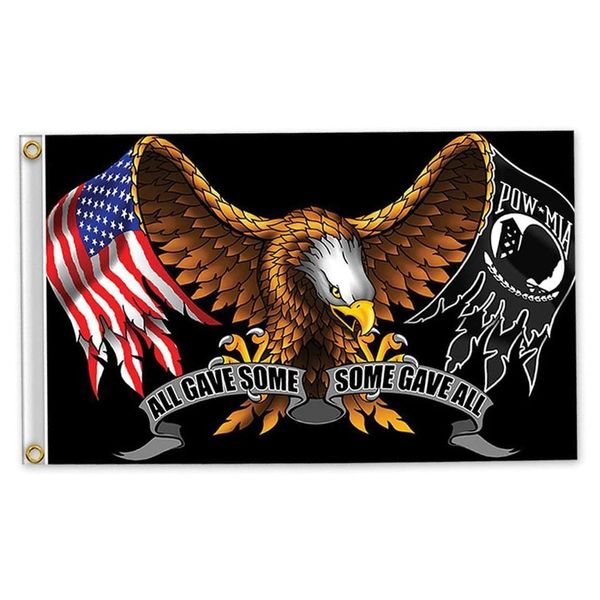 Pow Mia все дали флаг Polyester 3x5ft 150x90 см флагов баннер.